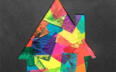 Collaged House Silhouettes!