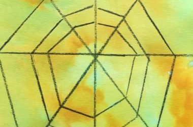 Spider Web Fizzy Art