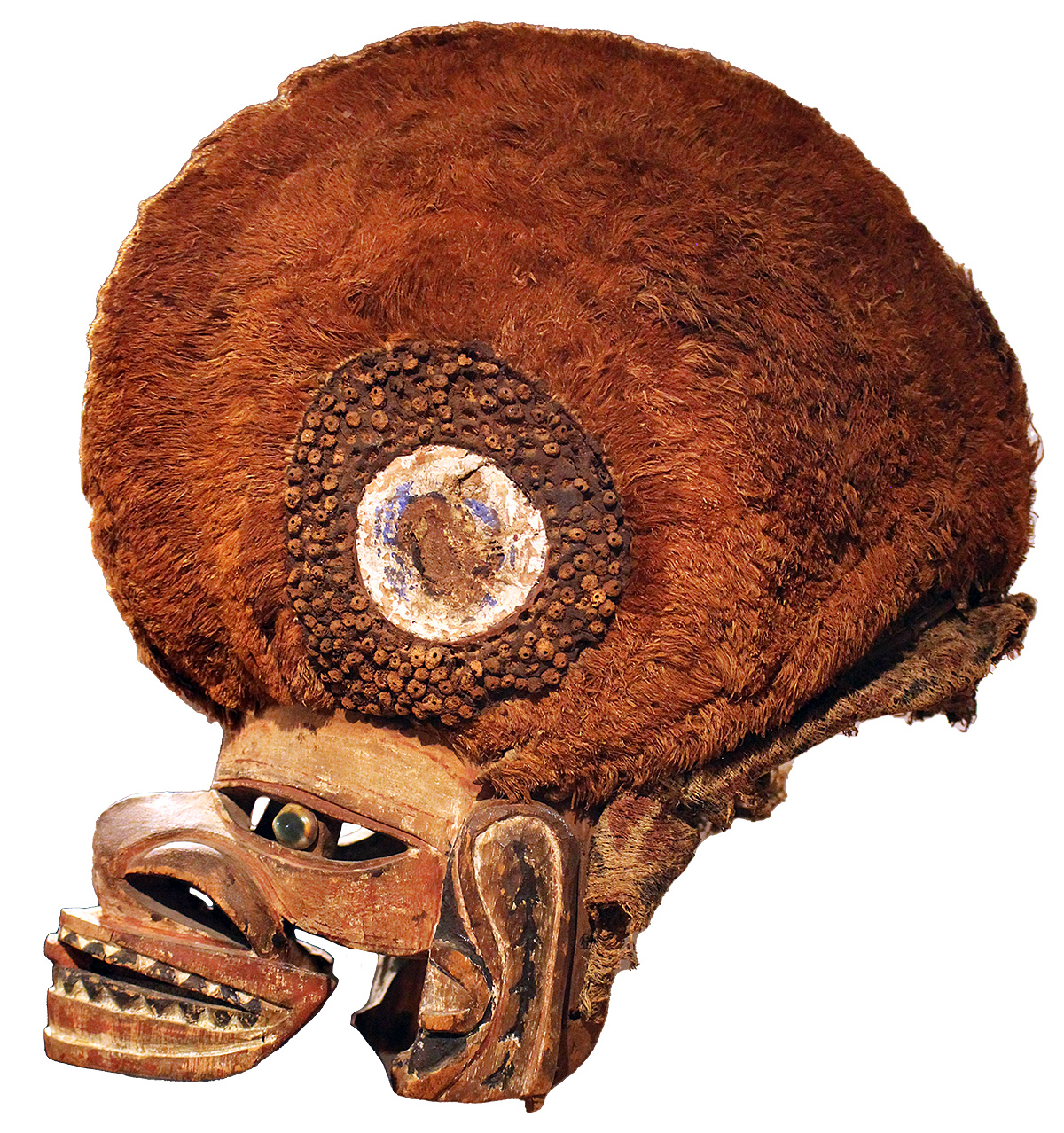 The featured artwork for this lesson is this 20th century Tatanua Mask, from Papua New Guinea